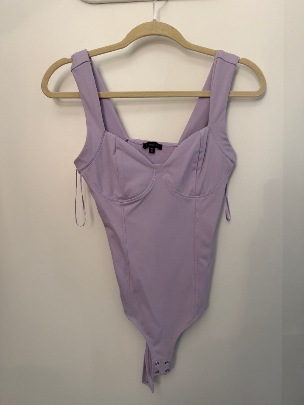 Dynamite Lilac Structured One-Piece Bodysuit